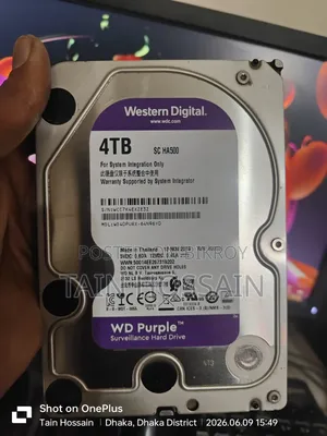 4TB Hard Disk, Western Digital Purple WD40PURX