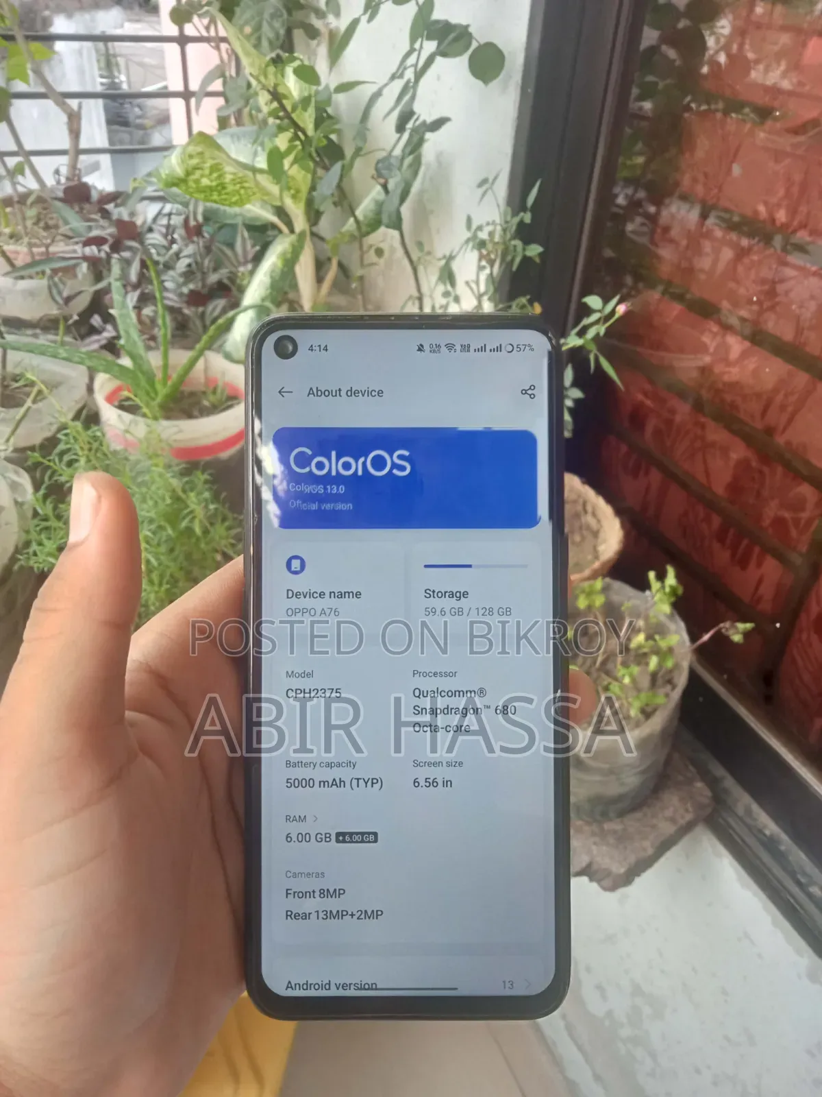 Oppo A76 128 GB Black
