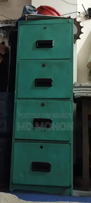 4 Drawer Steel Filing Cabinet | Office Document Storage Cupboard