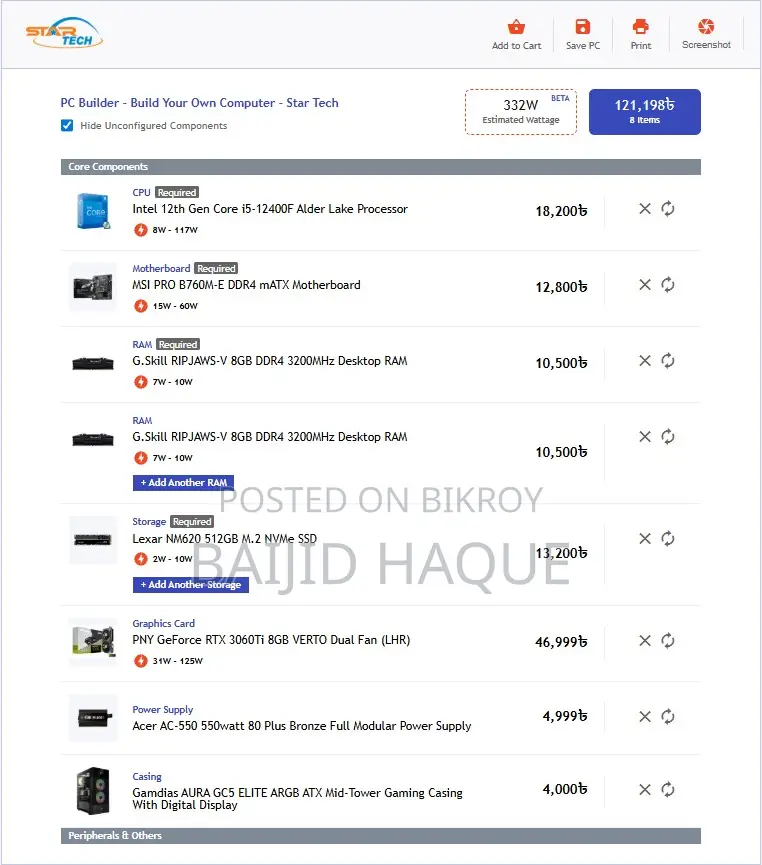 Desktop Computer 16GB Intel Core i5 SSD 512GB