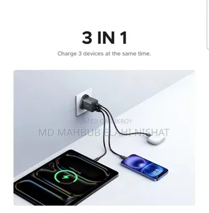 Ugreen 30w Adapter With 3 Port
