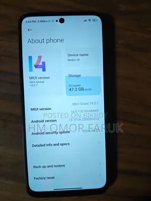 Xiaomi Redmi 10 64 GB Black