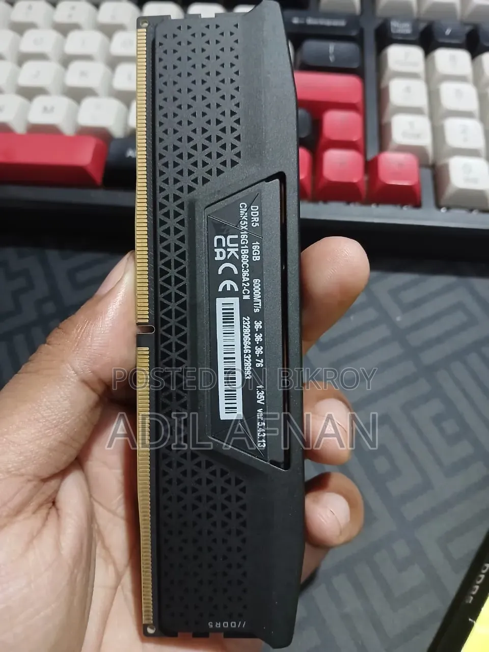 Corsair Vengeance 16gb Ddr5 6000mhz Cl36 Desktop Ram