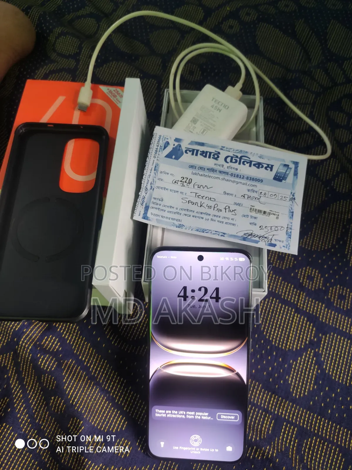 Tecno Spark 40 Pro+ 256 GB Black