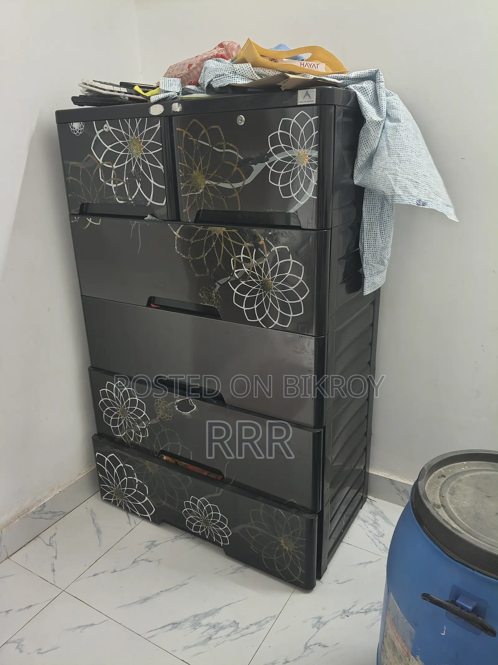 পুরাতন প্লাস্টিক ড্রয়ার ক্যাবিনেট (মাল্টি-ড্রয়ার)
