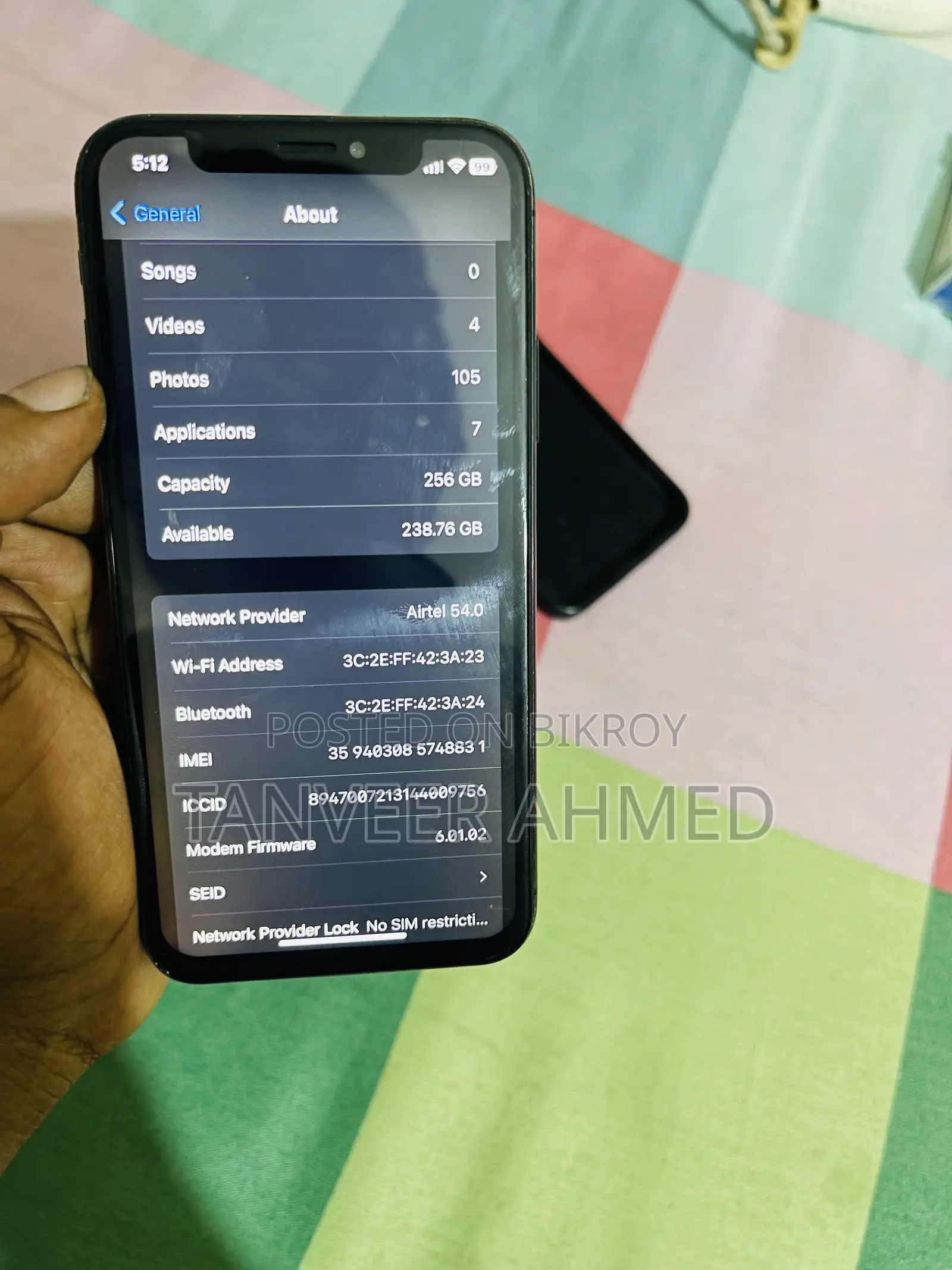 Apple iPhone X 256 GB Black