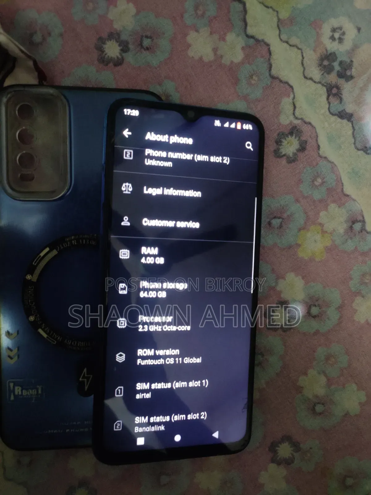 Vivo Y20 64 GB Blue