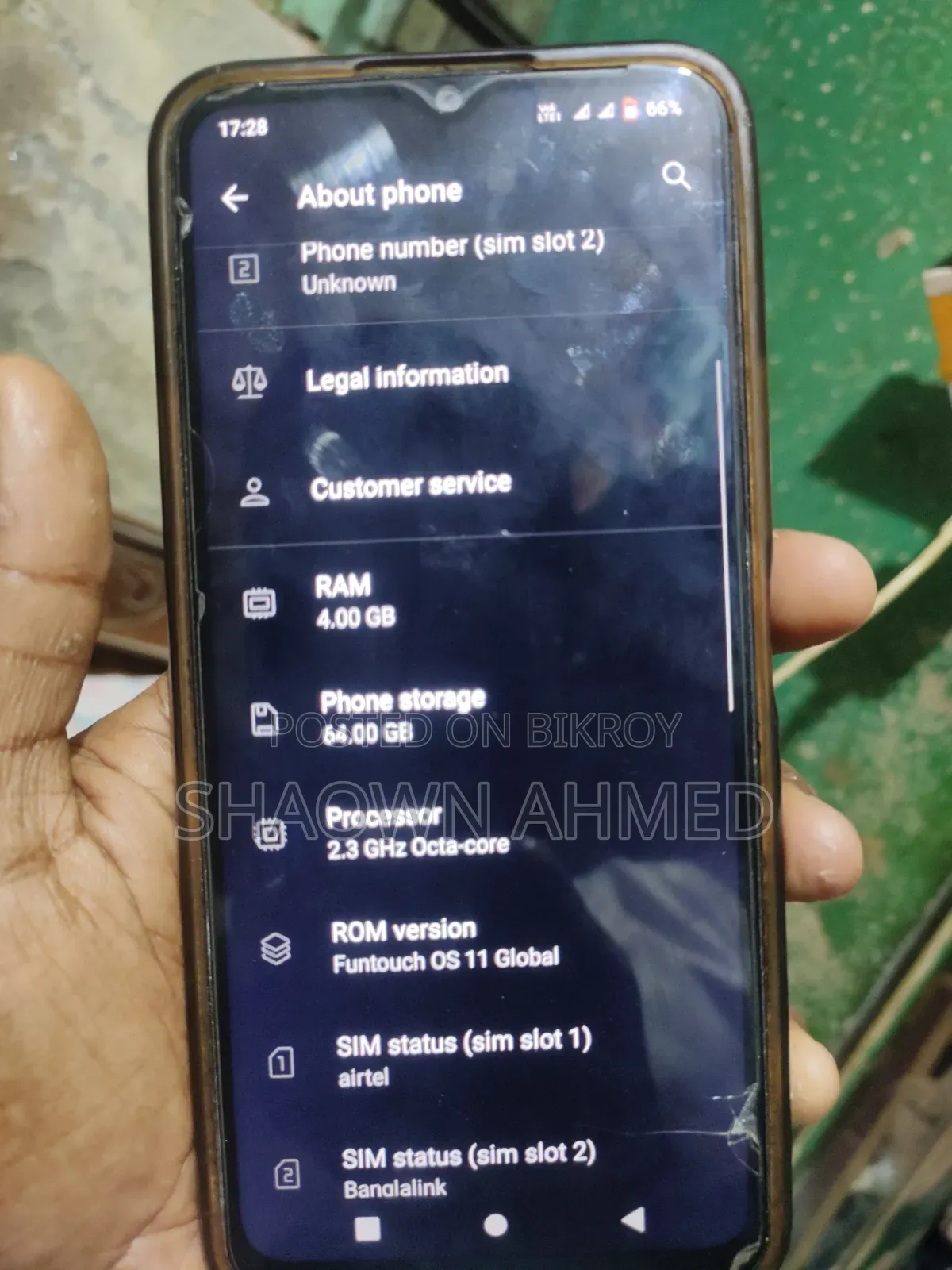 Vivo Y20 64 GB Blue