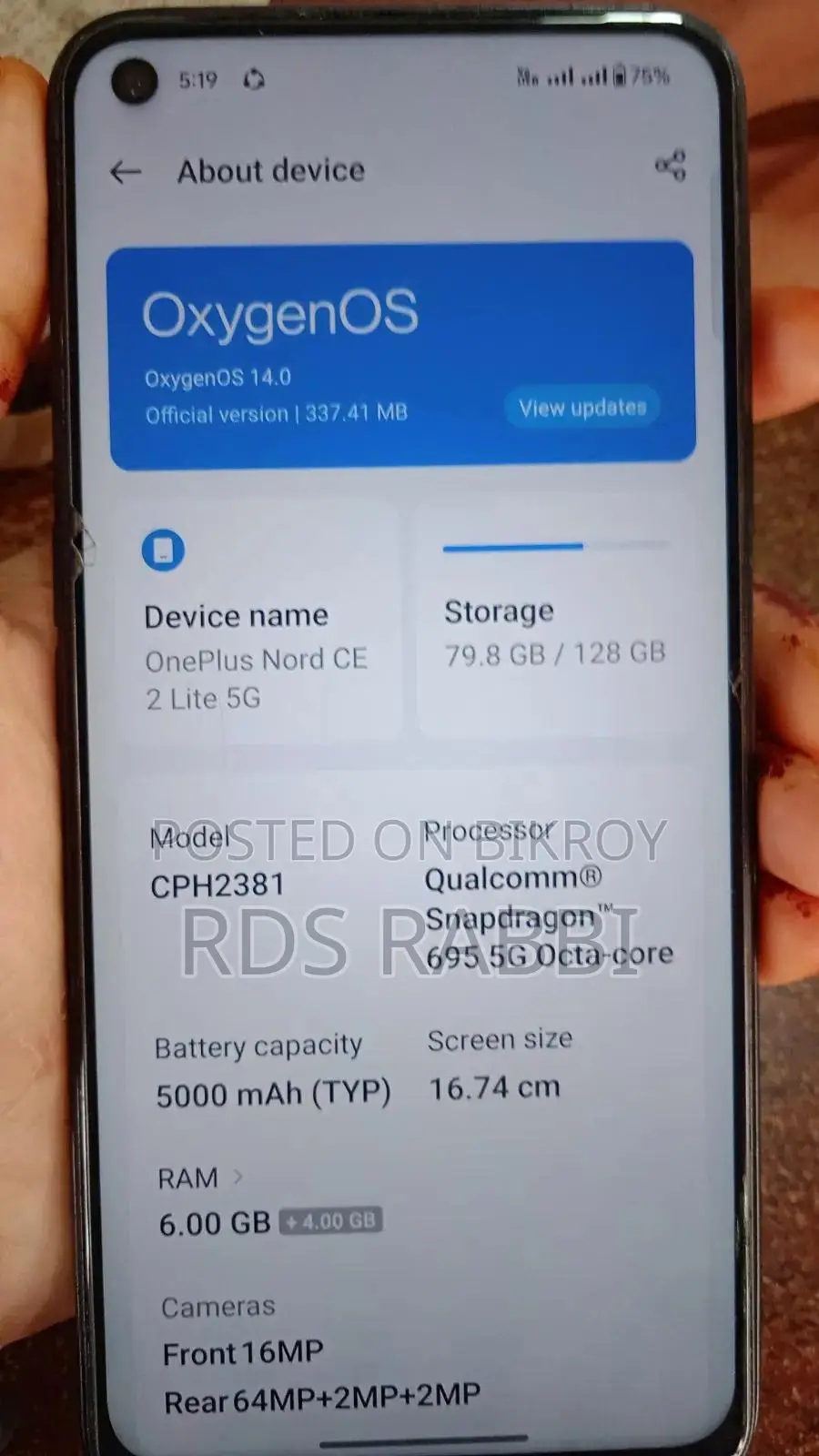 OnePlus Nord CE 2 Lite 128 GB Black
