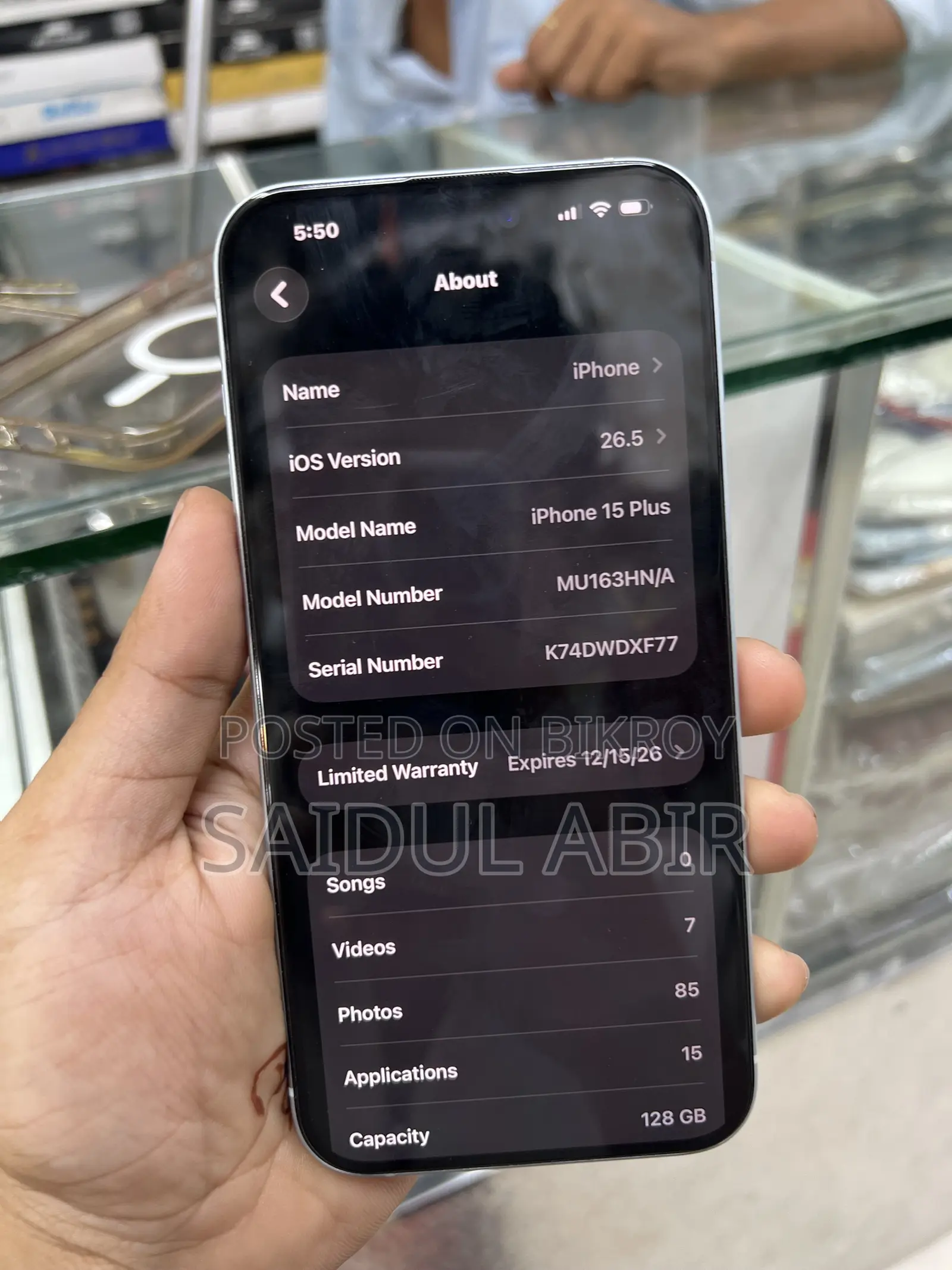 Apple iPhone 15 Plus 128 GB Blue