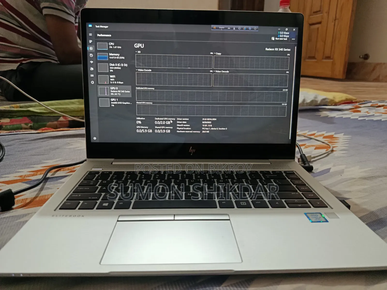 Laptop HP EliteBook 840 G5 8GB Intel Core i7 SSD 256GB