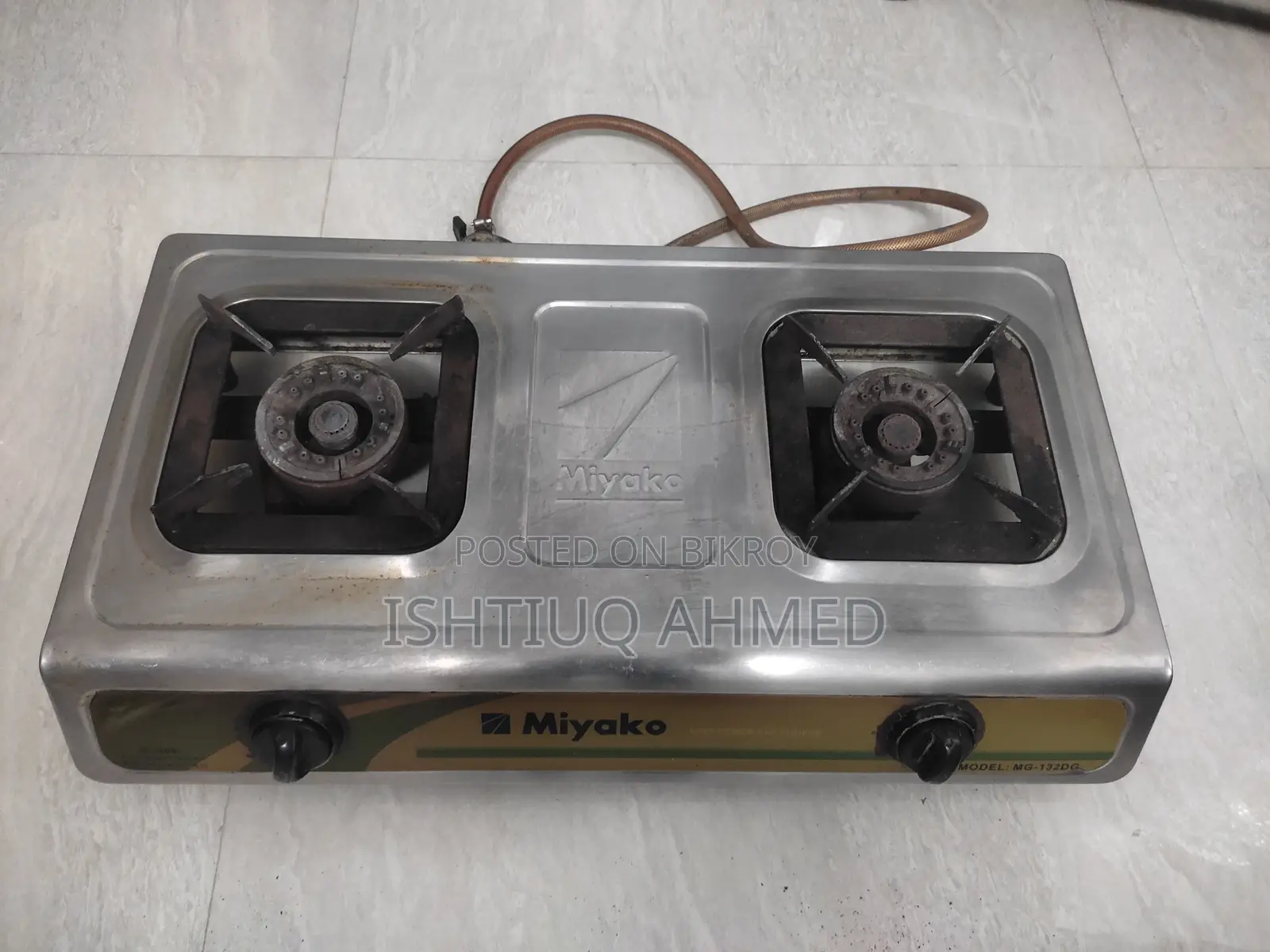 Miyako ডাবল বার্নার গ্যাস স্টোভ