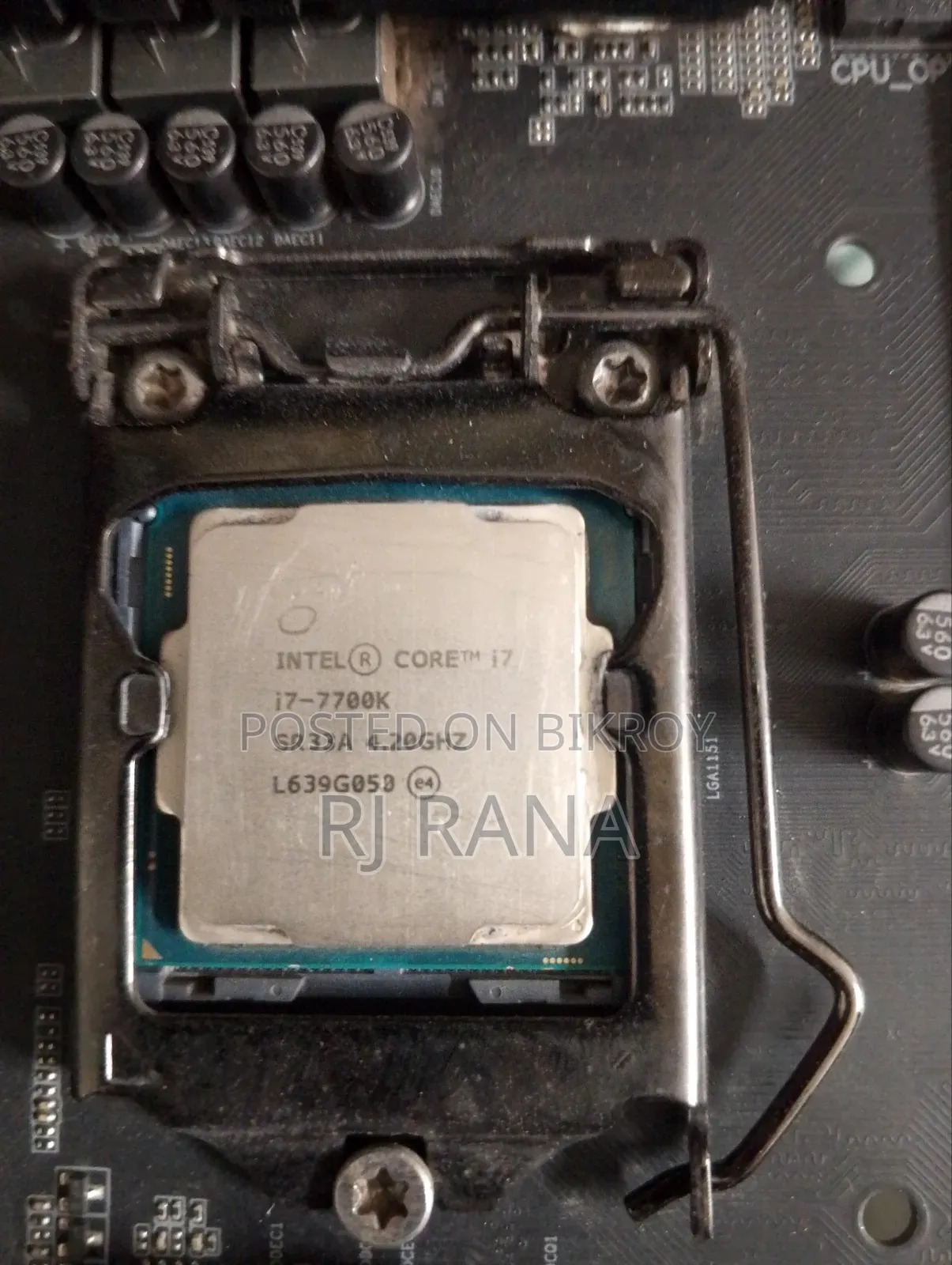 Motherboard will be sold with processor. Core I7 Processor CPU
