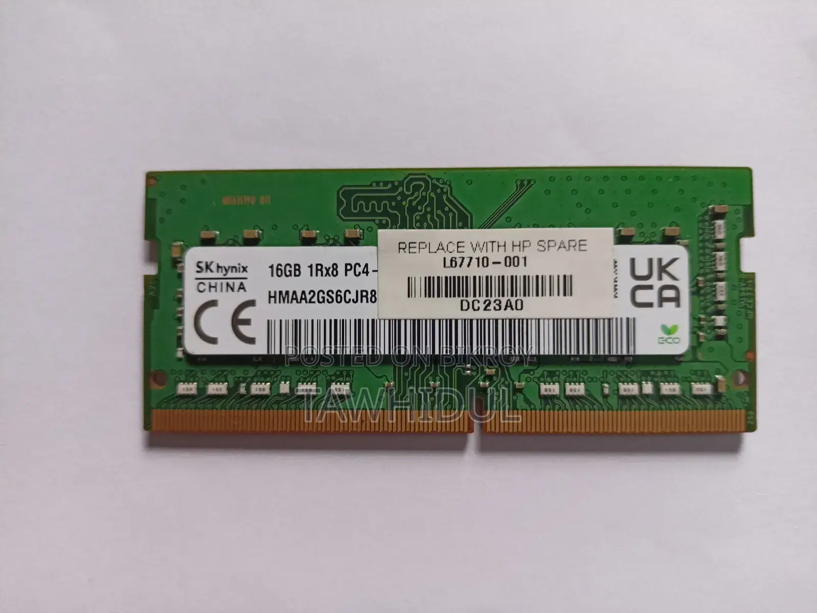 16GB SK Hynix Laptop RAM For Sale