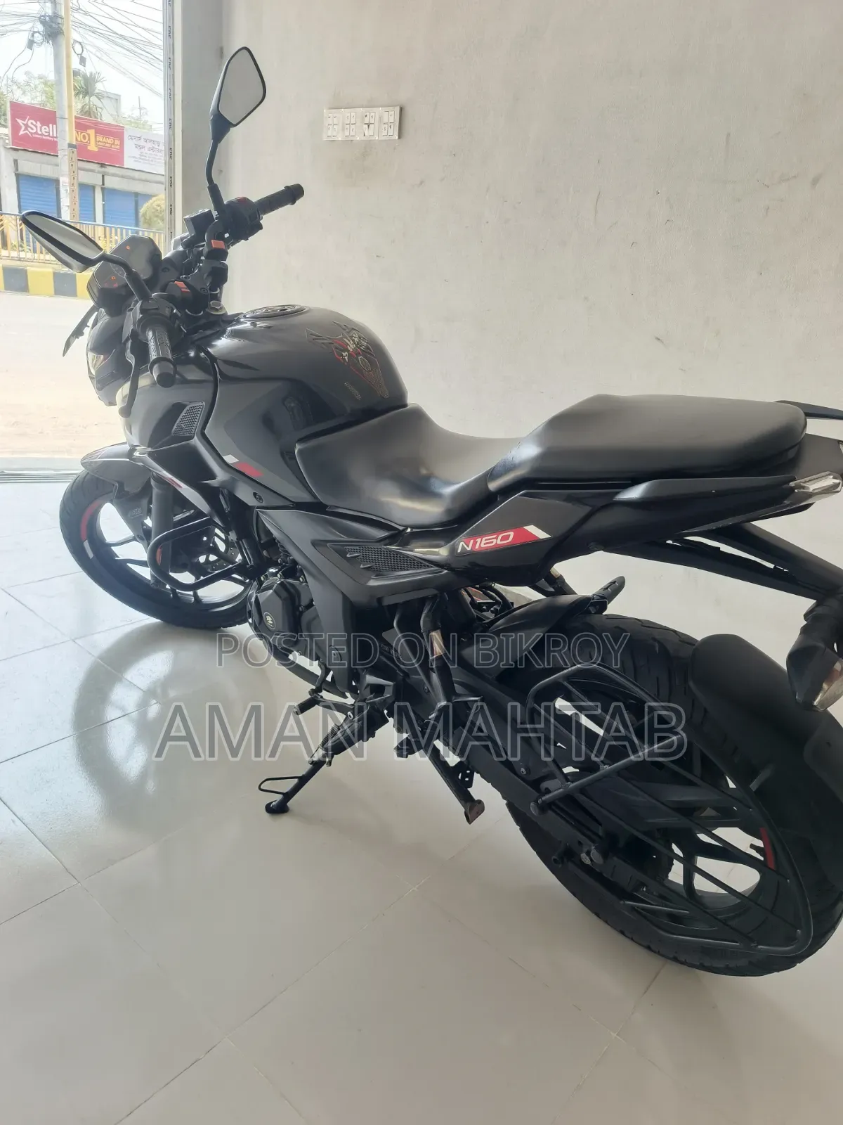 Bajaj Pulsar N160 2024 ব্ল্যাক