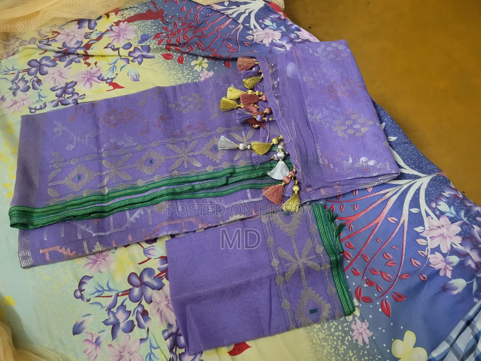 Tangail Jamdani Saree with Blouse Piece