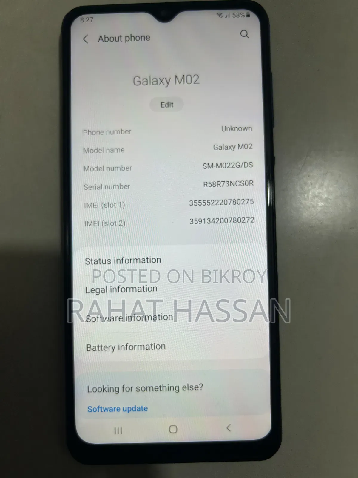Samsung Galaxy M02 32 GB Blue