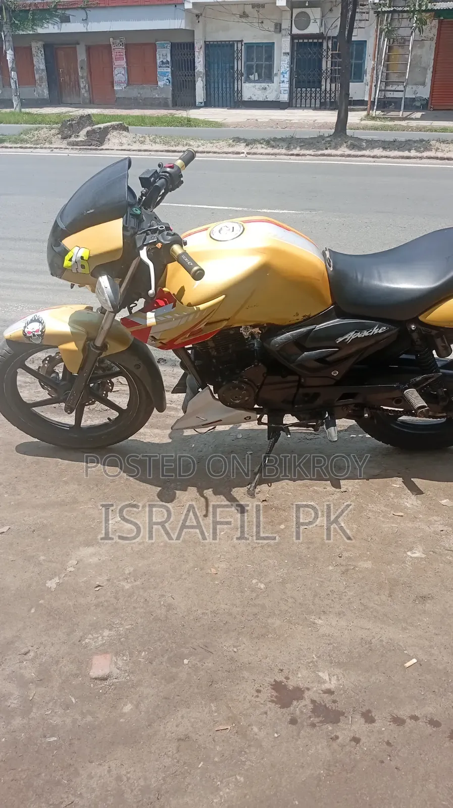 TVS Apache RTR 160 2V 2012 Yellow