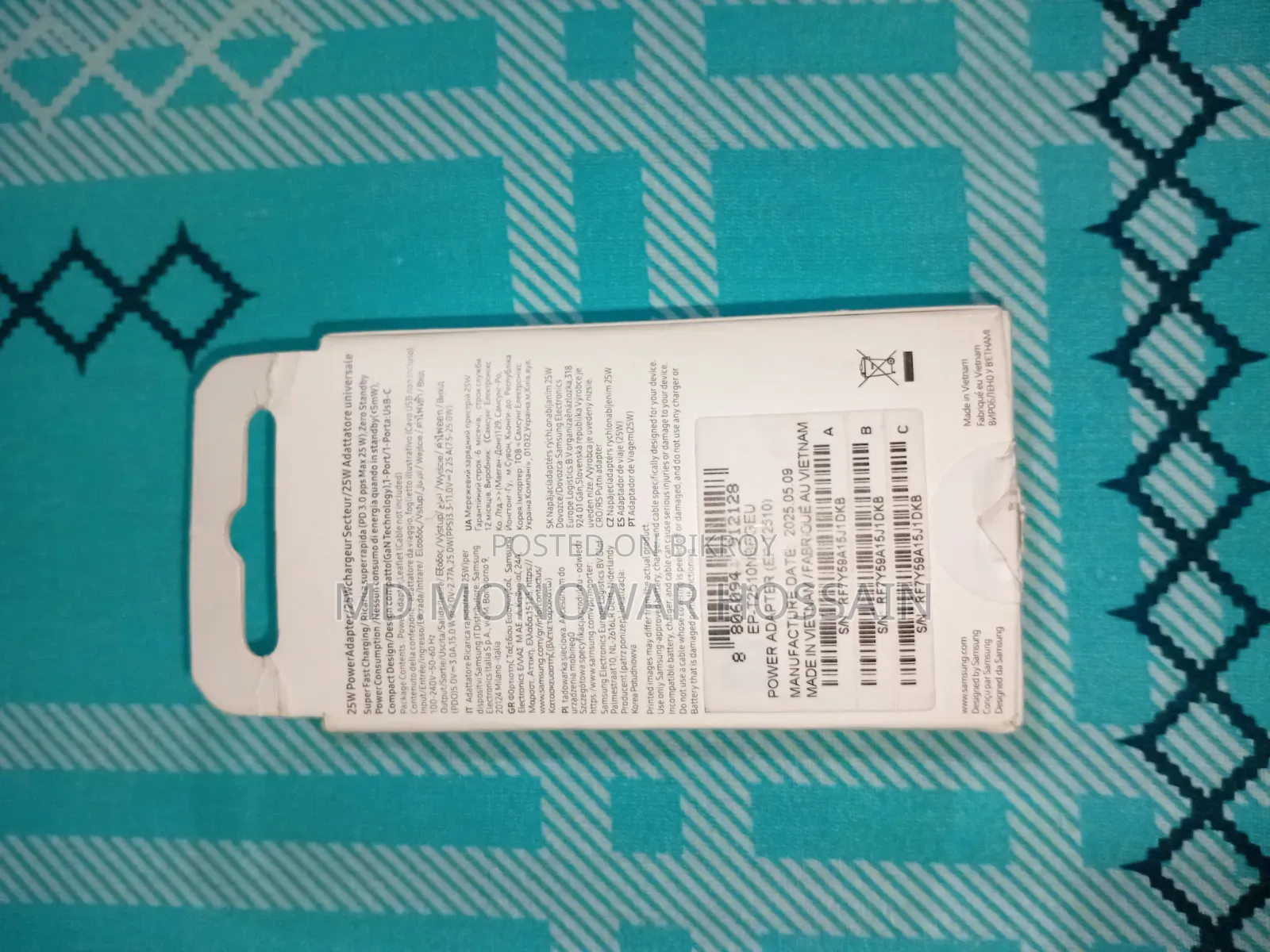 Samsung 25w Type C2c Charger