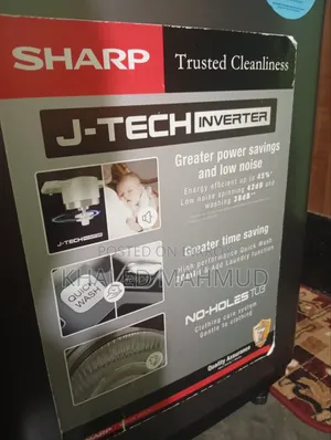 Sharp Es-W95twxt-Sa 9.5 Kg Full Auto J-Tech Inverter Washing Machine