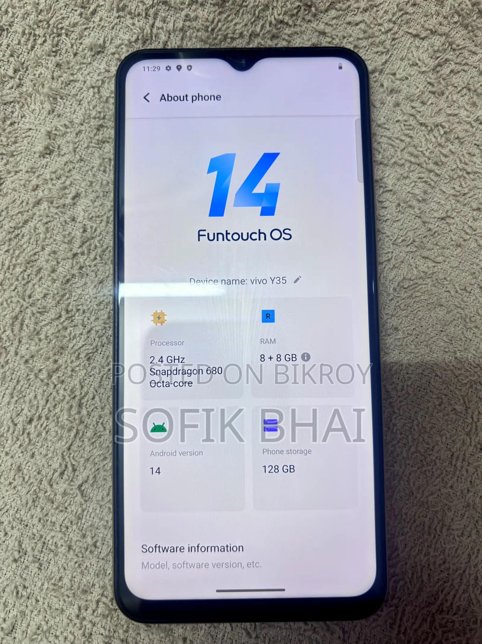 Vivo Y35 128 GB Rose Gold