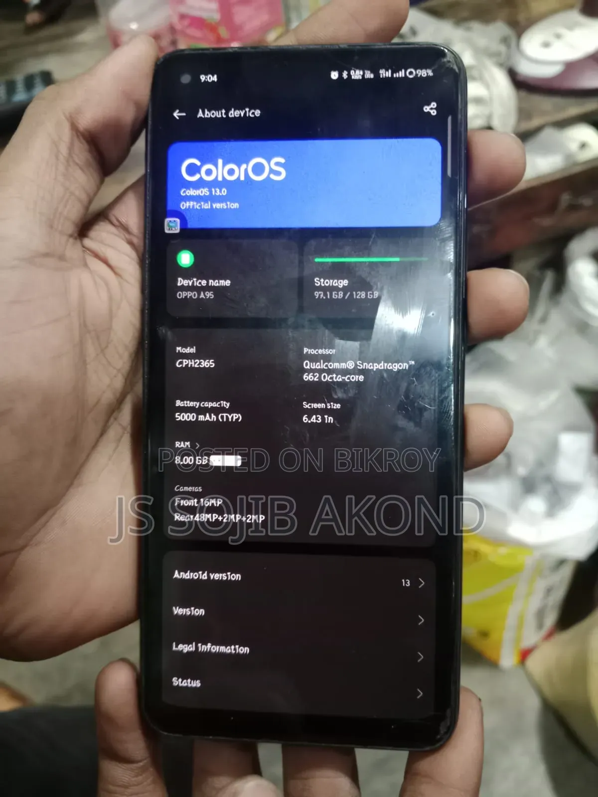 Oppo A95 128 GB Black