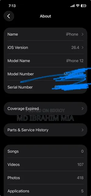 Apple iPhone 12 64 GB Black