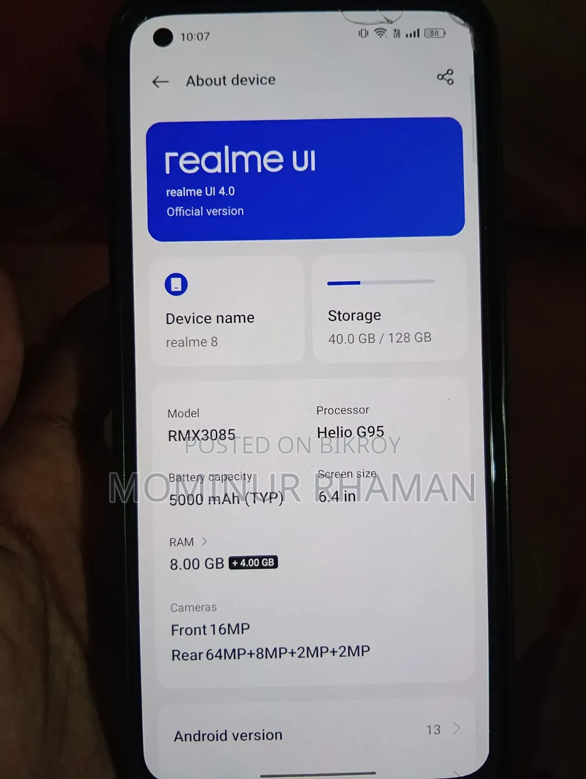 Realme 8 5G 128 GB Silver