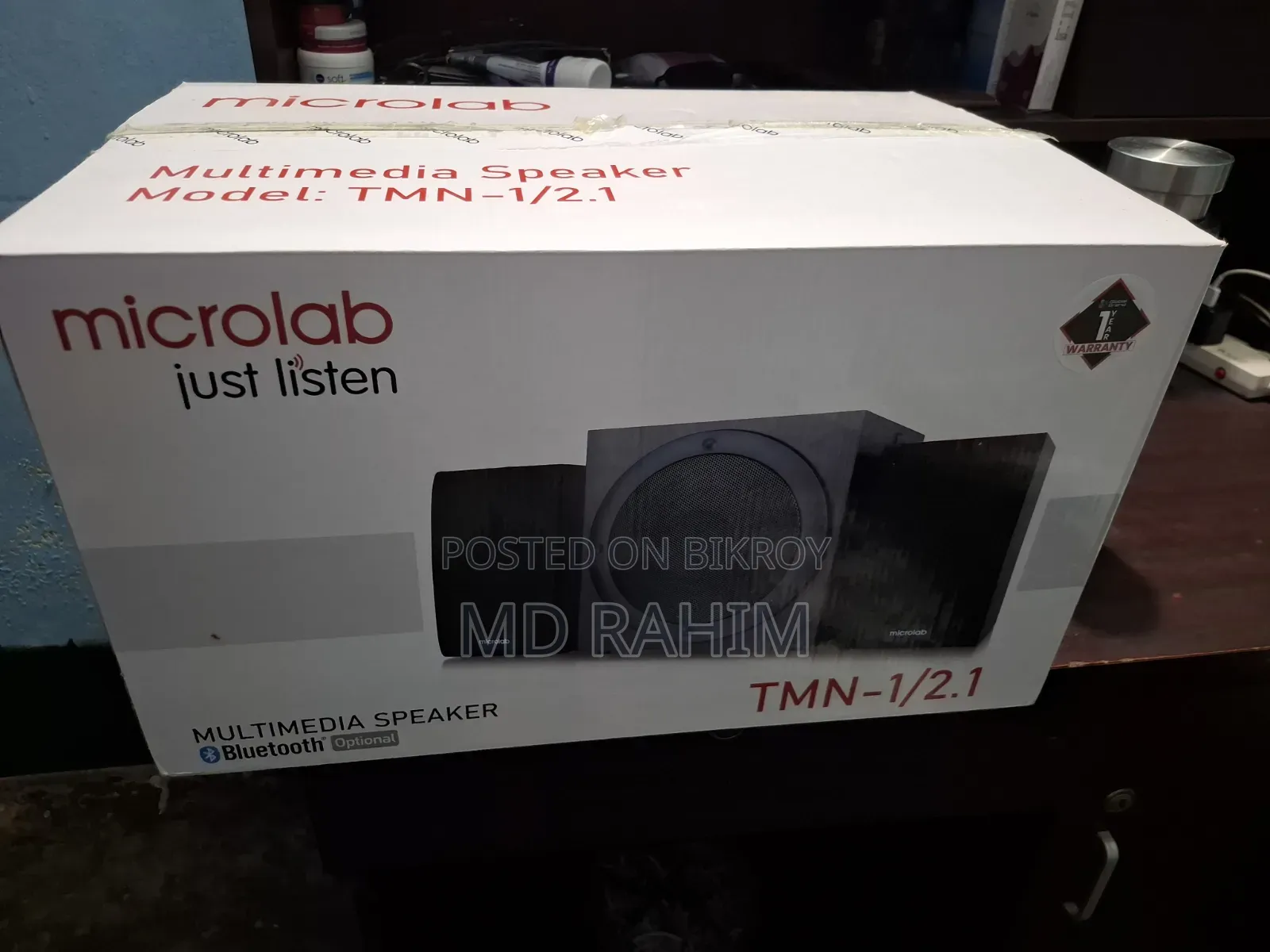 Microlab 1 Year Warranty 1 Day Used Only