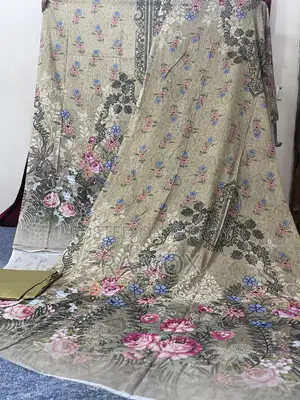 Zamzam Luxury Lawn 3 Piece Olive Green Unstitched 100% Cotton