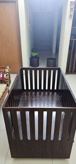 MDF Baby Cot/Crib With Mattress