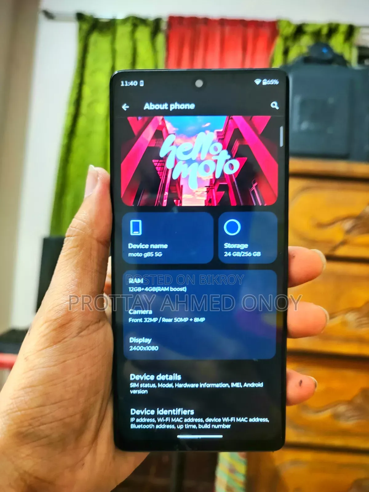 Motorola Moto G85 256 GB Blue