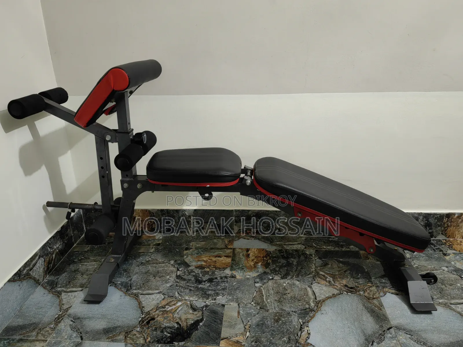 Yoleo Adjustable Weight Bench (6 Position, 150kg Capacity)