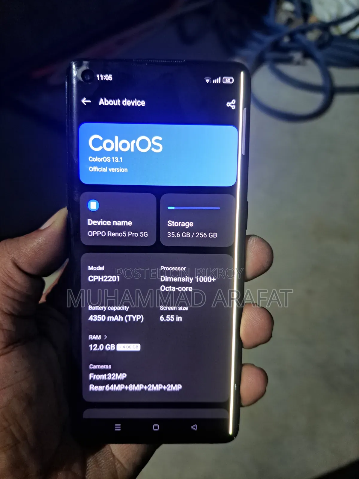 Oppo Reno5 Pro 5G 256 GB Blue
