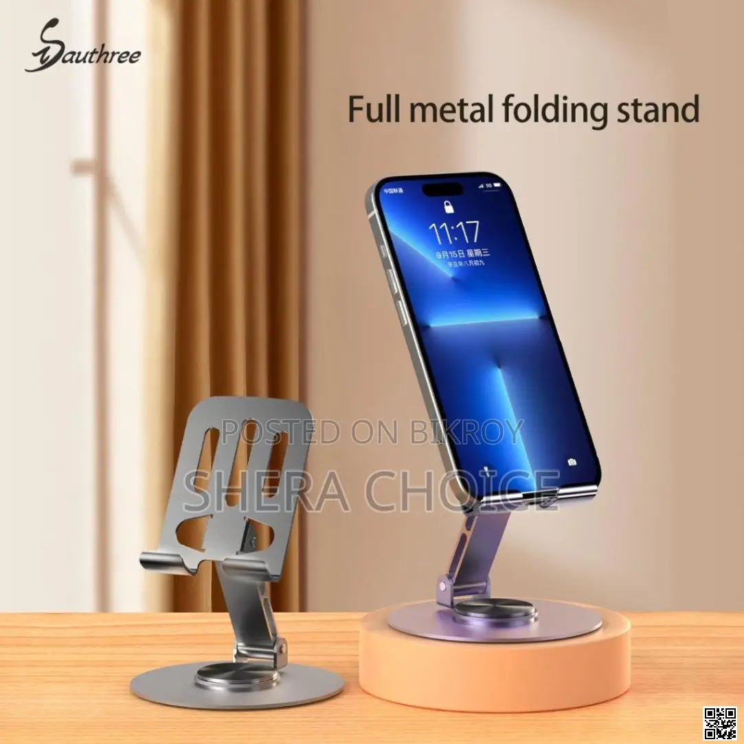 360° Rotating Foldable Tablet Phone Holder, Multi-Angle
