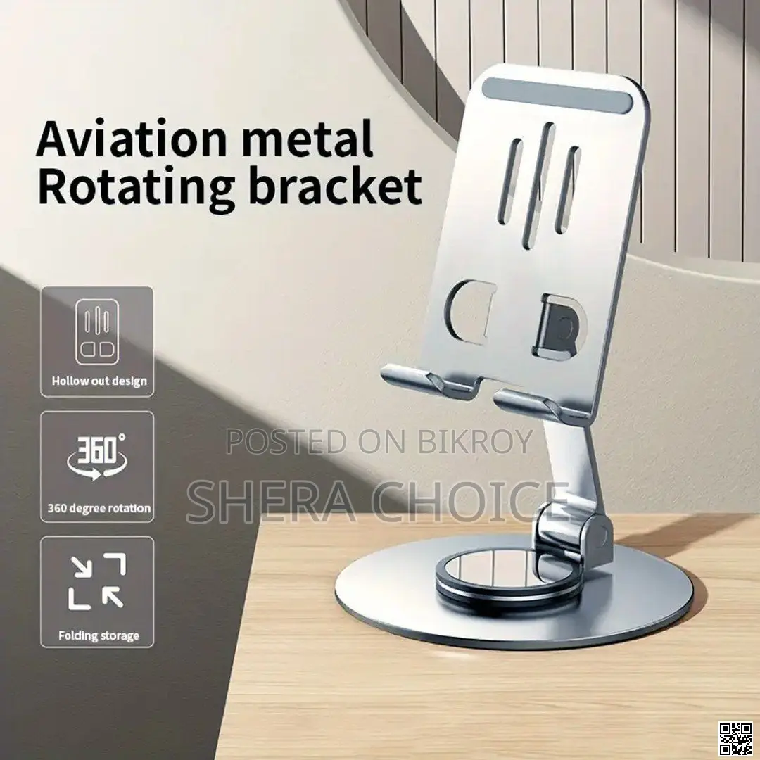 360° Rotating Foldable Tablet Phone Holder, Multi-Angle