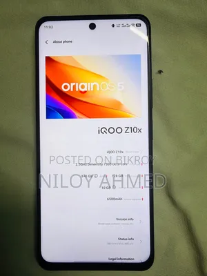 Vivo iQOO Z10x 128 GB Gray