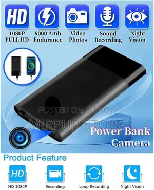Power Bank Spy Ip Camera 10000 Mah