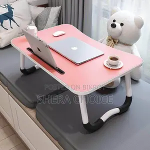Foldable Laptop Table for Reading, Writing, and Eating on Bed