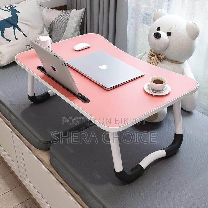 Foldable Laptop Table for Reading, Writing, and Eating on Bed
