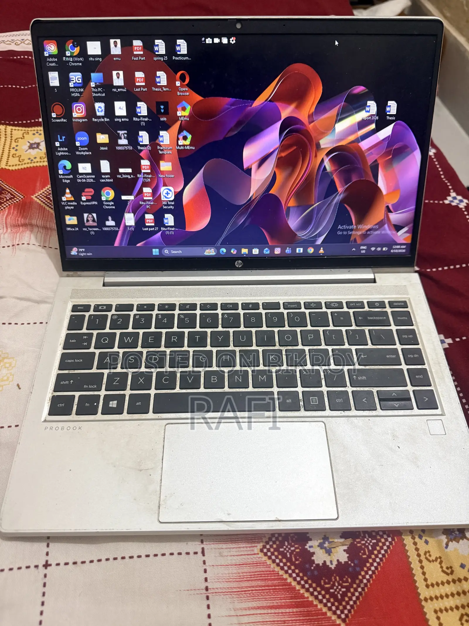 Laptop HP ProBook 440 8GB Intel Core I5 SSD 512GB