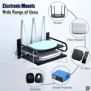 2-Layer Wall Mounted Router Stand, WiFi Router Stand