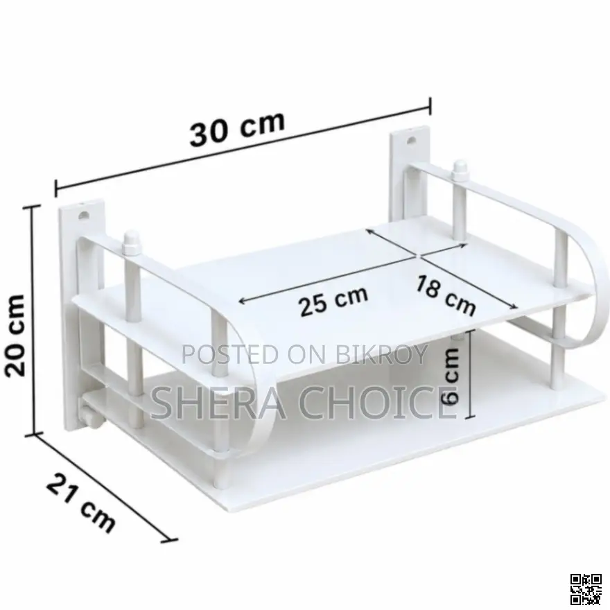 2 Layer Wall Mounted Router Stand, Multi-Layer