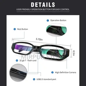 Spy Camera Glasses With Video Digital Camcorder Support Up to 32gb