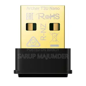 Tp-Link Archer T3u Nano Ac1300 Dual Band Mu-Mimo Usb Wifi Adapter