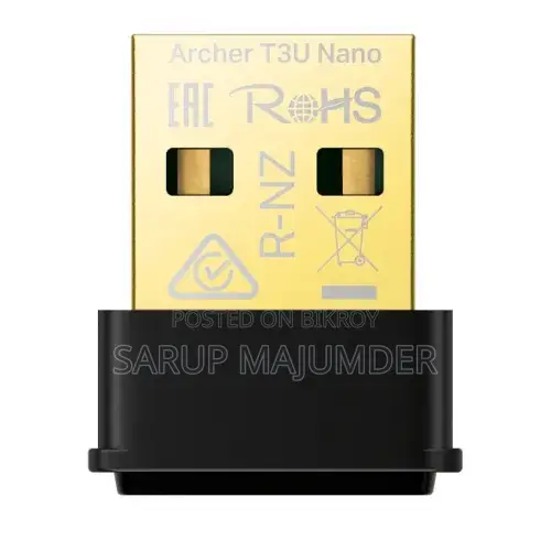 Tp-Link Archer T3u Nano Ac1300 Dual Band Mu-Mimo Usb Wifi Adapter