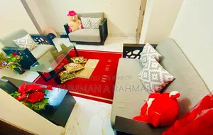 Sofa set and center table (with free carpet)