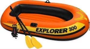 Intex Explorer 300 Boat Set 3 Person Air Boat