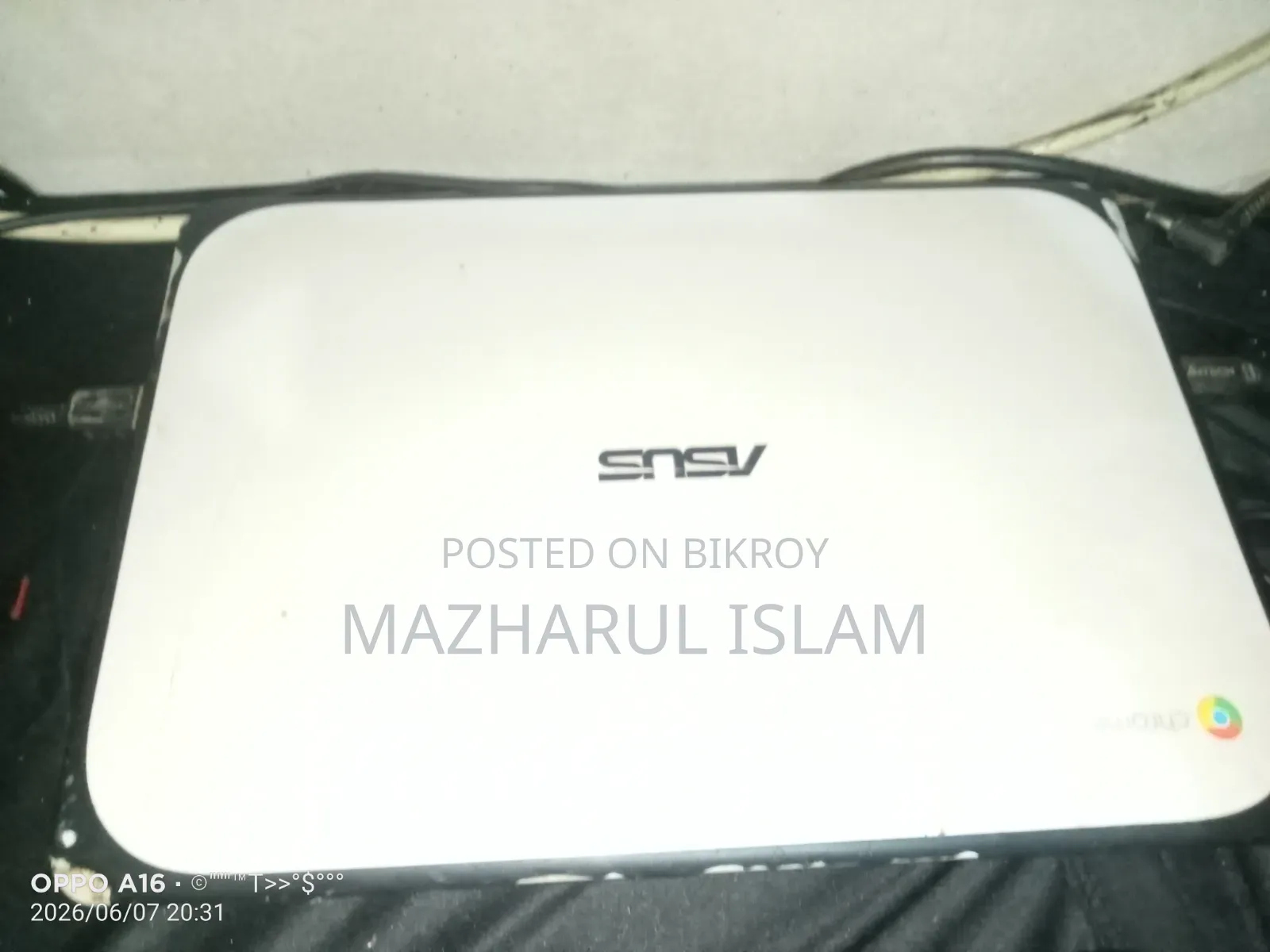 Laptop Asus Chromebook C202SA 4GB Intel Pentium HDD 16 GB