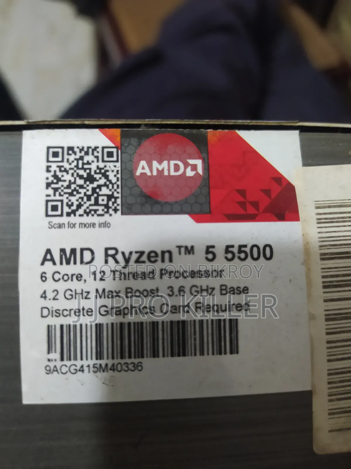 Ryzen 5500 Gaming Cpu Processor With Warranty